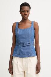 Tommy Hilfiger bluză cu bretele pentru femei, din denim 9BY2-BDDZUP_55X (WW0WW49989)