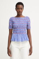 Tommy Hilfiger bluză cu volane pentru femei, cu bumbac 9BY2-BDDZUR_55X (WW0WW49886)
