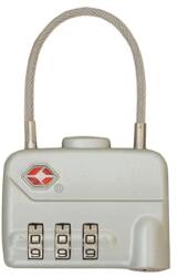 TravelSafe Lacăt TravelSafe TSA cu cablu metalic și cifru - Grey