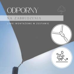 SPRINGOS SN0056 VELĂ DE PROTECȚIE SOLARĂ 3 X 3 M GRI ÎNCHIS (S-SN0056)