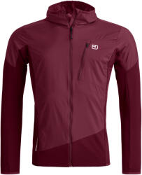 ORTOVOX Trace Hybrid Jacket Men's Red Malbec Férfi-melegítőfelső L