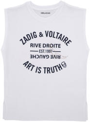 Zadig & Voltaire Maiouri și Tricouri fără mânecă Fete X60535 Zadig & Voltaire Alb 12 ani