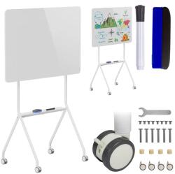 Ergo Office Mobil, egyoldalas szárazon törölhető fehér tábla polctálcával 119×79 cm (91073)