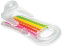 Intex Felfújható medence matrac háttámlával és italtartóval, fehér (58802 WHITE)