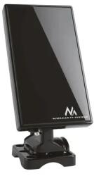 Maclean Beltéri-kültéri DVB-T/T2 HEVC TV antenna UHF/VHF FM fekete (28133)