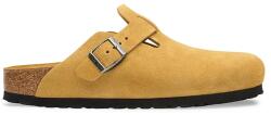 Birkenstock papuci pentru femei din piele întoarsă Boston Soft Footbed Suede Leather 9BY2-KLDZWI_82X
