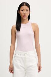 HUGO Blue top pentru femei din bumbac cu elastan Easy Tank_B PPYH-TSD0OL_03X (50508857)
