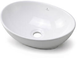 AKORD Furniture Factory AKORD OVALIS ovális pultba építhető mosdó kerámia 41 cm fehér (AKO-UMOVALISBIA)