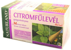 Naturland citromfűlevél filtertea 25x1gr - doktorpatika
