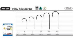 Decoy Horog Decoy Worm Kr-29 Round Fine 1/0 (998410) - koi-farm