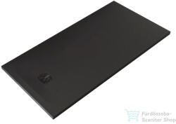Kludi TERRA 140x70 cm-es RAKSOLID zuhanytálca szifon nélkül, matt fekete 08DW0139 (08DW0139)