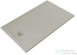 Kludi TERRA 140x80 cm-es RAKSOLID zuhanytálca szifon nélkül, matt világosszürke 08DW06O2 (08DW06O2)