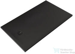 Kludi TERRA 140x80 cm-es RAKSOLID zuhanytálca szifon nélkül, matt fekete 08DW0639 (08DW0639)
