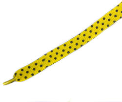 Tobby DOTS / Gyerek rugalmas cipőfűző lapos - sárga 95 cm (040623)