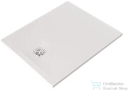 Kludi TERRA 100x80 cm-es RAKSOLID zuhanytálca szifon nélkül, matt fehér 08DW0853 (08DW0853)