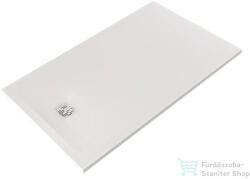Kludi TERRA 140x80 cm-es RAKSOLID zuhanytálca szifon nélkül, matt fehér 08DW0653 (08DW0653)