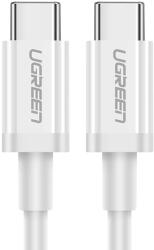 UGREEN Cablu pentru incarcare si transfer de date UGREEN US264, 2x USB-C, 3A, 1m, Alb (60518-ugreen)