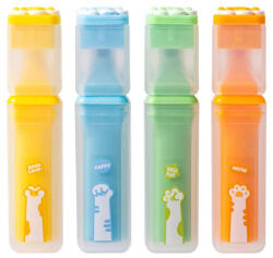 Deli Textmarker Set 4 Forma Patrata Cats Deli (DLEU350)