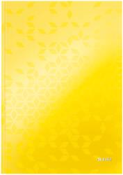 Leitz Caiet de birou Leitz WOW A5 coperta dura 80 file matematica galben (ESS46281016)