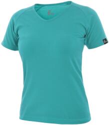 CXS Tricou damă CXS ELLA cu decolteu în V - Turcoaz | 2XL (1610-178-415-96)