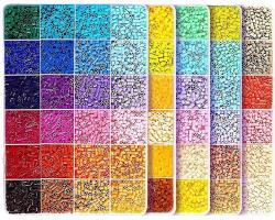 Flippy Kit de mărgele perle Flippy, set DIY 3D, 120 culori, 10000 piese, multicolor (164809)