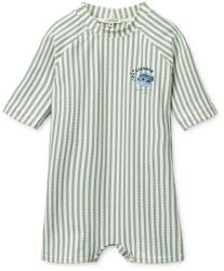 Liewood gyerek strand kezeslábas Thor Seersucker Baby Swim Jumpsuit - zöld 74