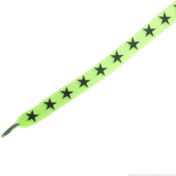 Tobby STARS / Gyerek lapos, rugalmas cipőfűző - neon 95 cm (040624)