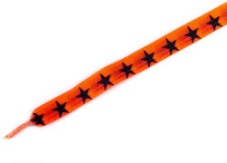 Tobby STARS / Gyerek lapos, rugalmas cipőfűző - narancssárga 95 cm (040626)