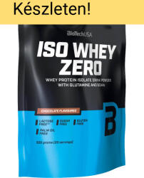 BioTechUSA Iso Whey Zero lactose free 454 g Black Biscuit (Fekete Keksz)