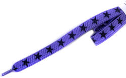 Tobby STARS / Gyerek lapos, rugalmas cipőfűző - lila 95 cm (040625)