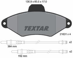 TEXTAR Fékbetét készlet TEXTAR 2163102 for CITROËN, PEUGEOT (2163102)