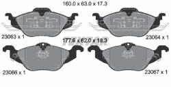 TEXTAR Fékbetét készlet TEXTAR 2306302 for OPEL, HOLDEN (2306302)