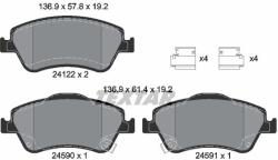 TEXTAR Fékbetét készlet TEXTAR 2412201 for TOYOTA (2412201)