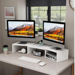 Vicco Halva monitor állvány - QI töltővel és USB csatlakozóval