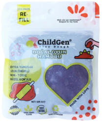 ChildGen 100% természetes gyurma visszazárható tasakban 125 gr, Lila (CG40173)