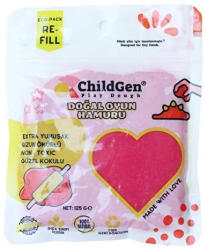 ChildGen 100% természetes gyurma visszazárható tasakban 125 gr, Rózsaszín (CG40159)