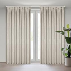 Takoy Bézs melírozott hatású sötétítő függöny vászon szerkezettel 125x270 cm (kész méret) flex akasztós - JULA