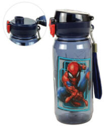 GIM Pókember World műanyag kulacs akasztóval 600 ml GIM55700219 (GIM55700219)