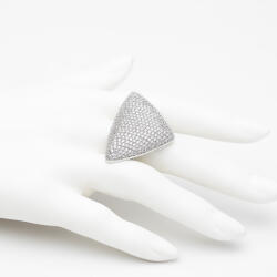 ElectraStore Inel Argintiu Cu Cristale Zirconia Zenaida (C4873)