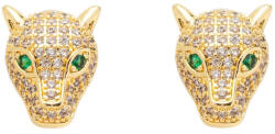 ElectraStore Cercei Aurii Cu Cristale Zirconia Panthere (C4891)