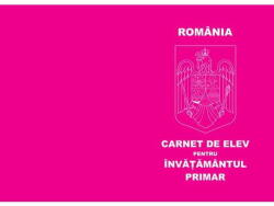  Carnet de elev pentru invatamantul primar (C043)