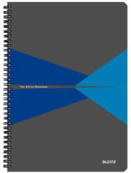 Leitz Caiet de birou Leitz Office A4 coperta PP cu spira 90 file dictando albastru (ESS44960035)