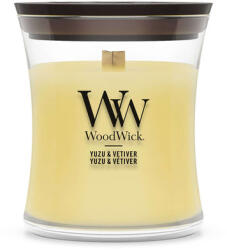 WoodWick WoodWick® Yuzu & Vetiver kis üveggyertya 85 g