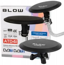 BLOW DVB-T2 Körkörös Aktív Antenna 360 Beltéri Kültéri Tv 4K Dab MUX-8 (21-041#)