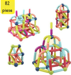  Set magnetic de construit MAGNETIC STICKS 82 de piese STEM (103485)