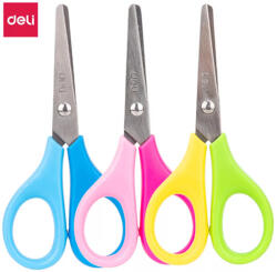Deli Olló, DELI - D60100, iskolai, 13 cm, v. kék-kék (OD60100I13K)