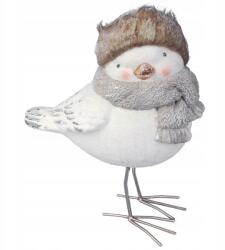 Goliat Kerámia madár fém lábakkal, karácsonyi dekoráció, 47 cm-es figura (OY048-19034-47)