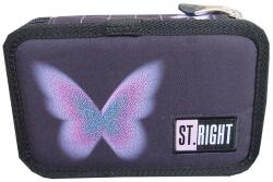 St. Majewski Penar echipat 2 fermoare, Majewski, Gama St. Right, Colectia Pastel Butterfly 2026, PC-04, 19x13x4.5 cm (5903235697029) Penar