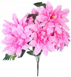 Goliat 7 dália művirág csokor páfránylevél díszítéssel (12DH07Y/R)