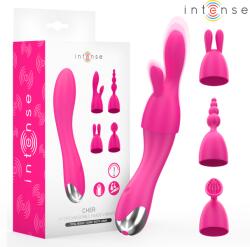 Intense Vibrator Cher Intense, capete interschimbabile roz Vibrator